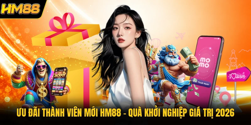 Ưu Đãi Thành Viên Mới HM88 | Quà Khởi Nghiệp Giá Trị 2026 Ưu Đãi Thành Viên Mới HM88 | Quà Khởi Nghiệp Giá Trị 2026